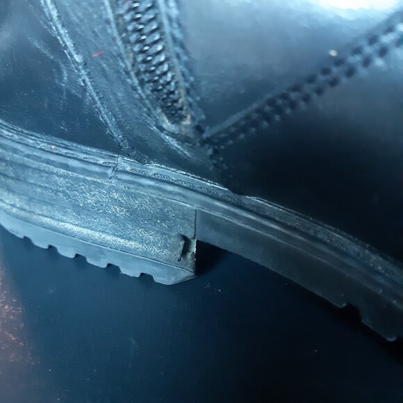 Blondo Valerio SZ 10M Men's Black Leather Short Zippered Dress Boots - Picture 11 of 16